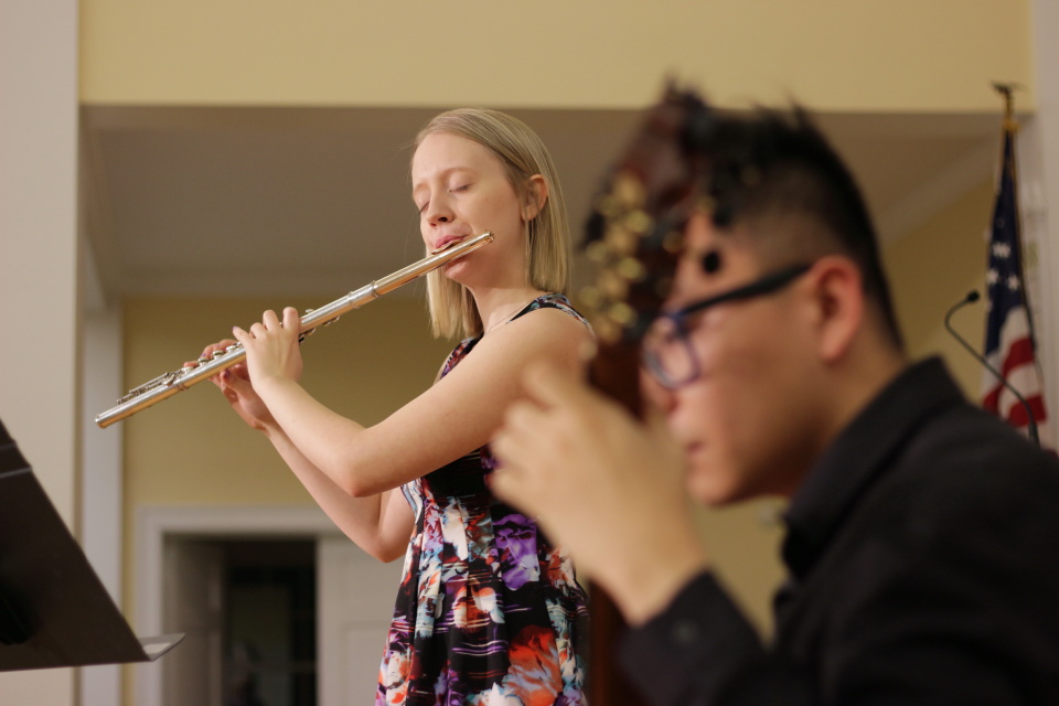 Xiaobo Pu and Emma Resmini, flute